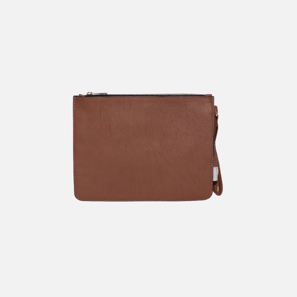 Primo Emporio Pochette Rigida in Pelle Logo Inciso Nuovo