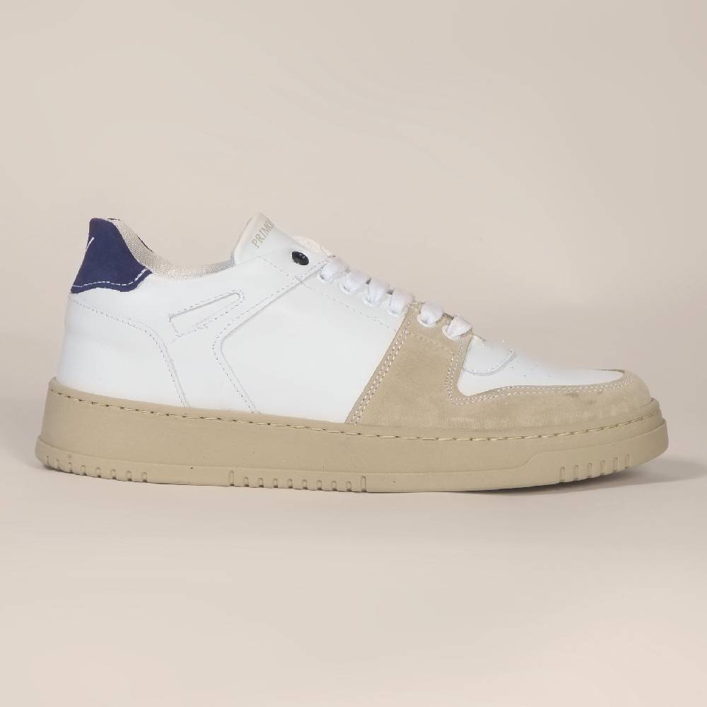 Primo Emporio Sneakers in pelle con banda in camoscio Promozione Limitata