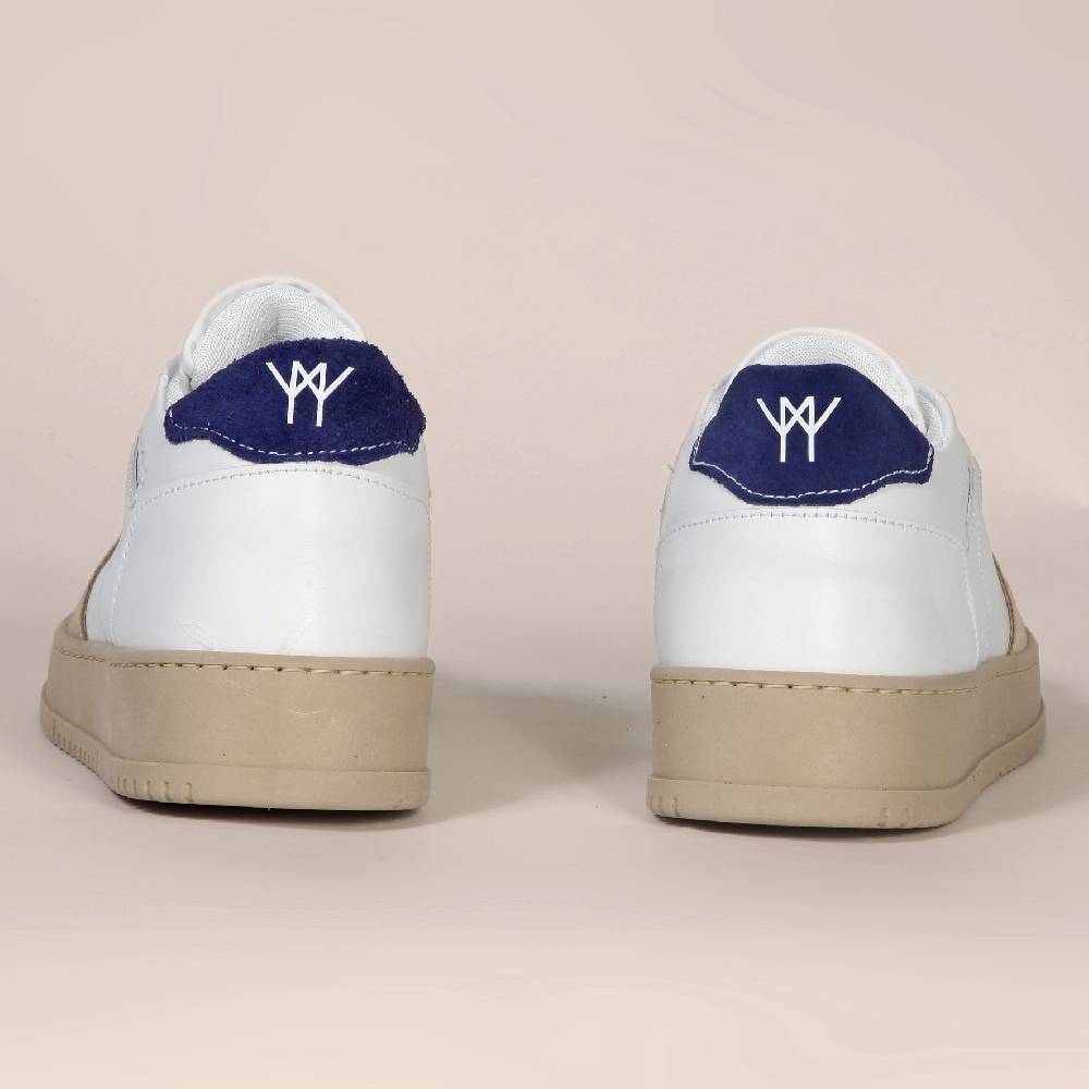 Primo Emporio Sneakers in pelle con banda in camoscio Promozione Limitata