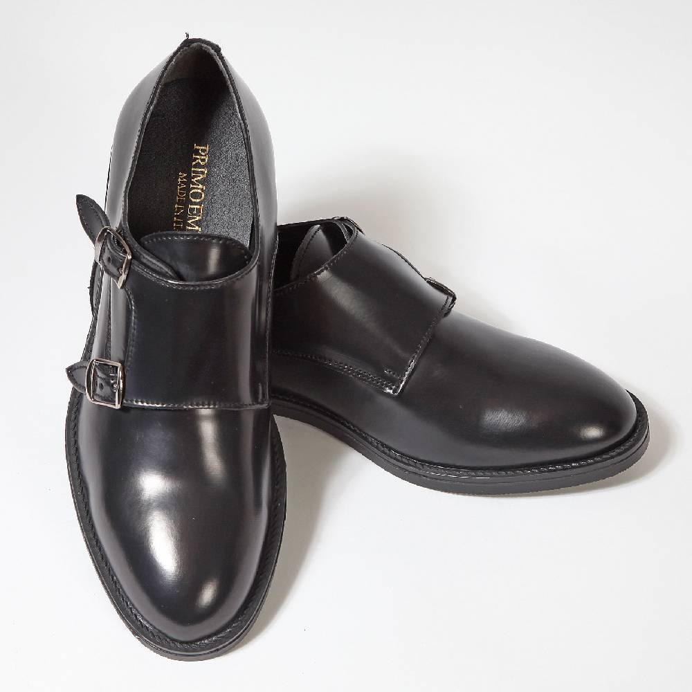 Primo Emporio Scarpa Doppia Fibbia Abrasivata in pelle Outlet
