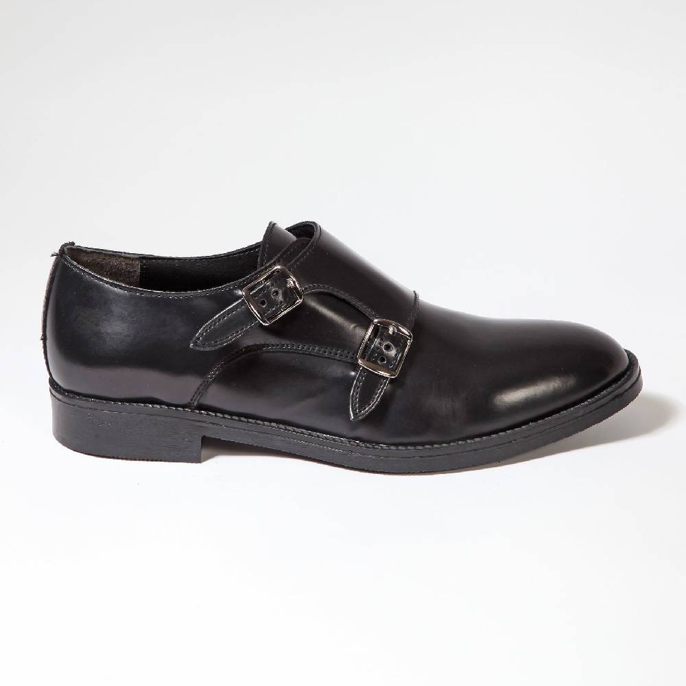 Primo Emporio Scarpa Doppia Fibbia Abrasivata in pelle Outlet