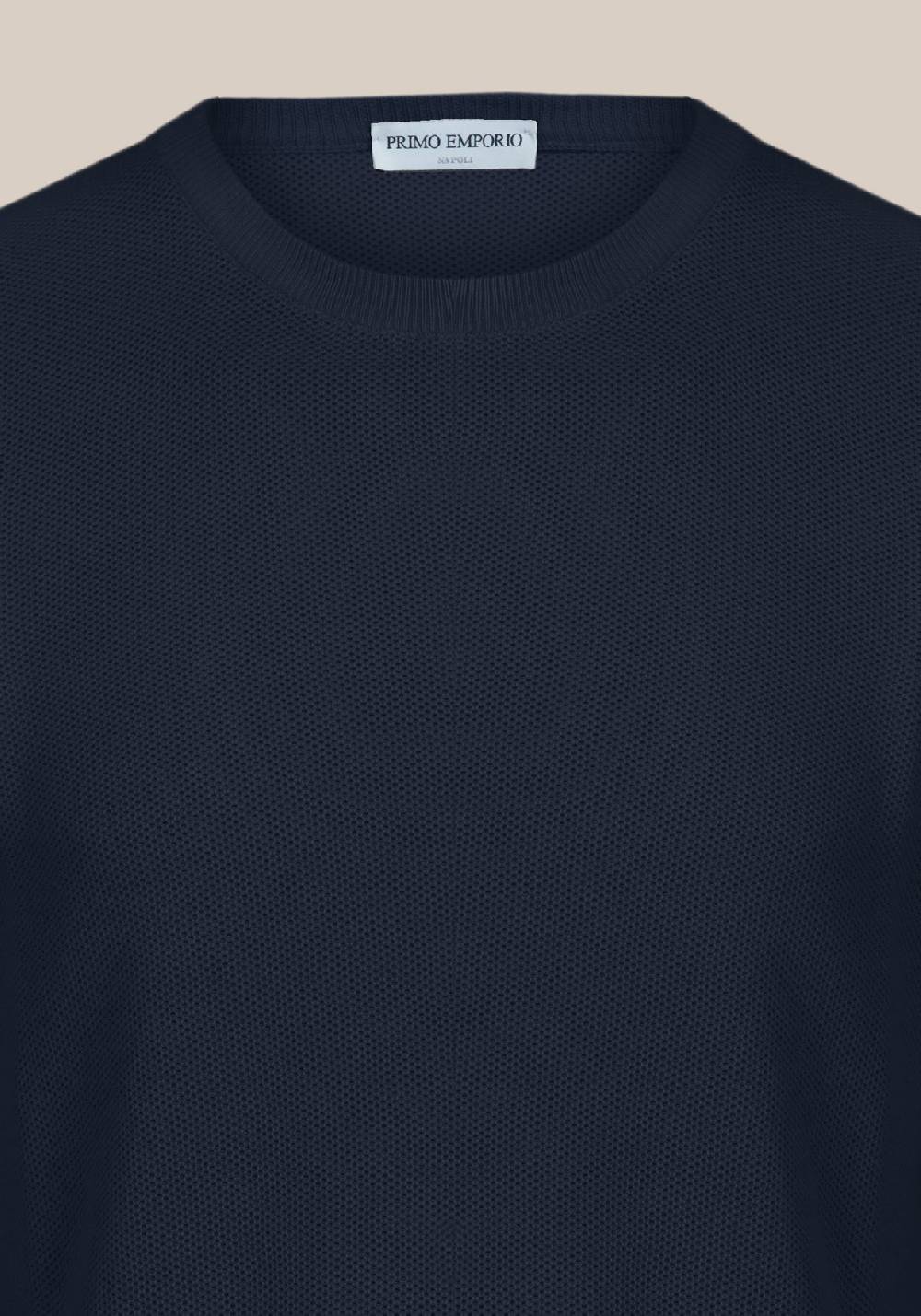 Primo Emporio Maglia giro collo tessitura punto riso 2025
