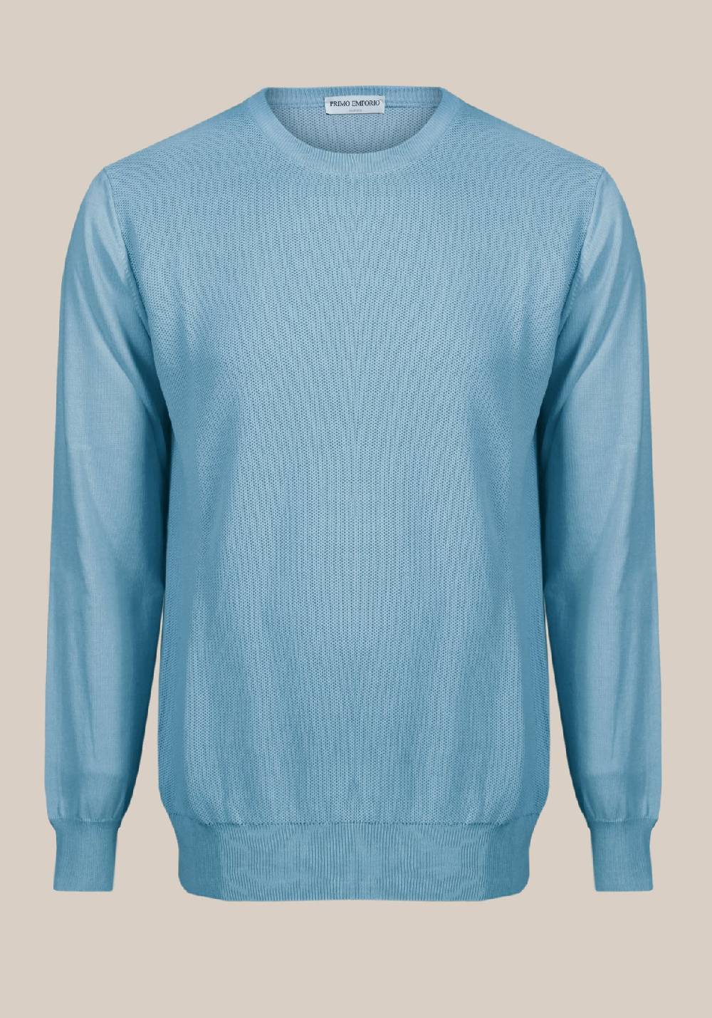 Primo Emporio Maglia giro collo tessitura punto riso Italy