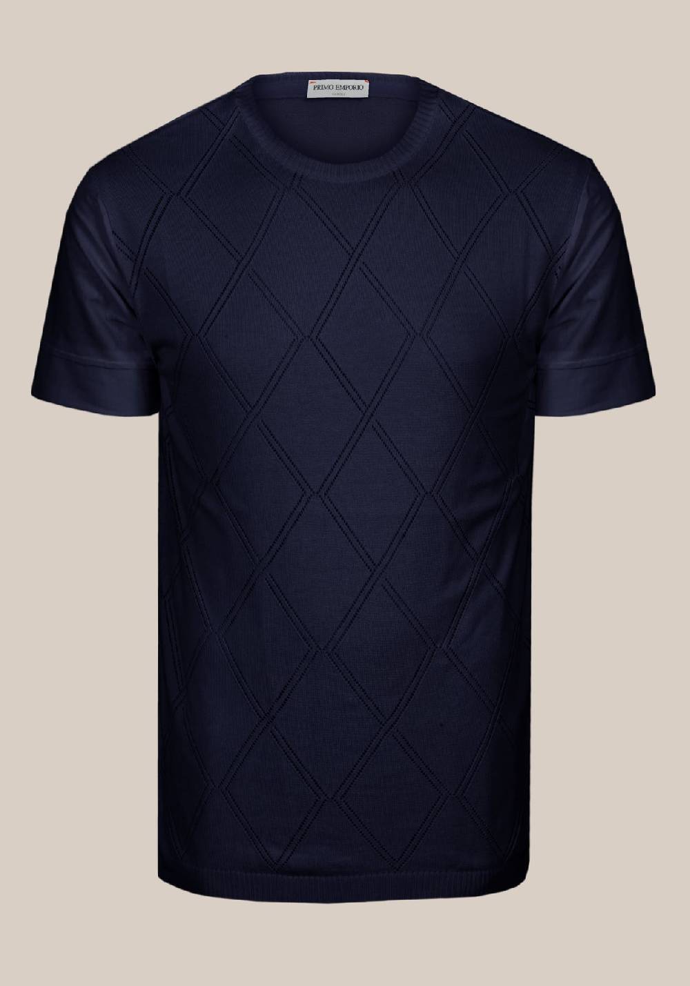 Primo Emporio Maglia giro collo con rombi Nuovo