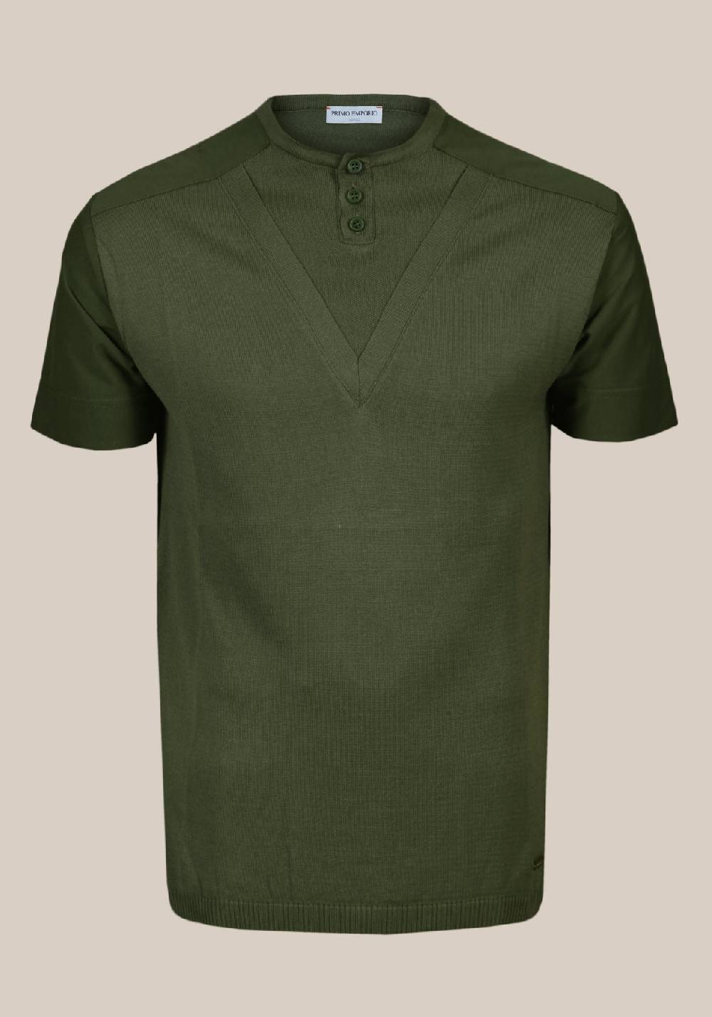 Primo Emporio Maglia in cotone con Bottoni Promozione