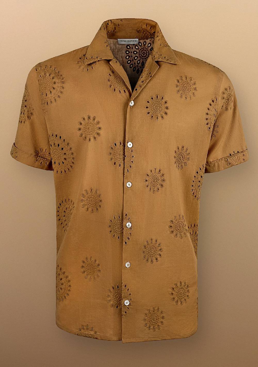 Primo Emporio Camicia mezza manica cotone sangallo Spedizione Gratuita