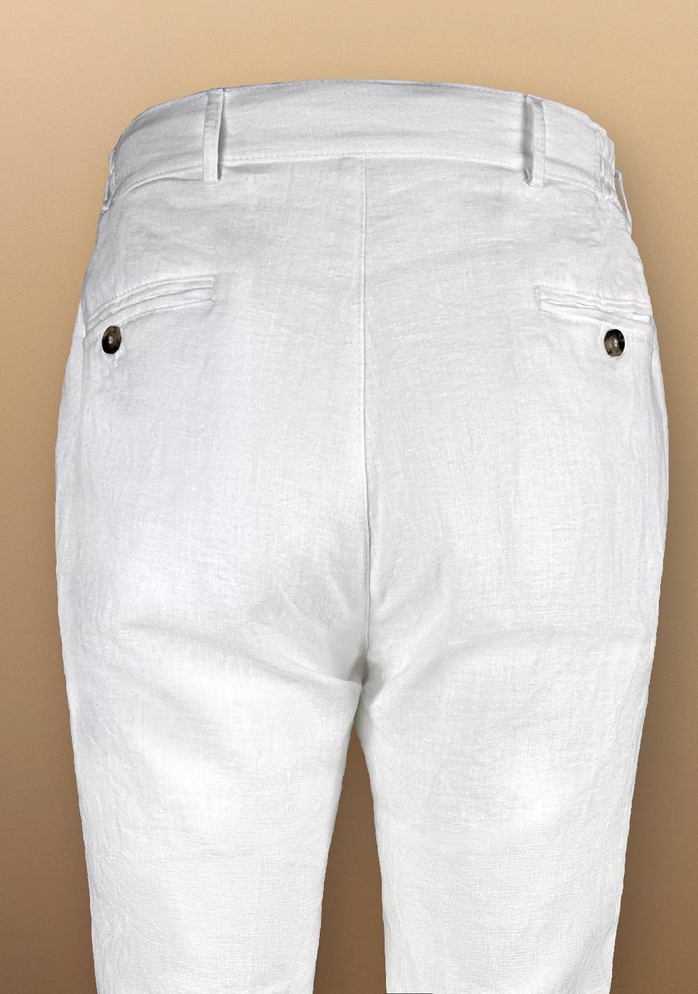Primo Emporio Pantalone in Lino con cinturino in Ecopelle Novità