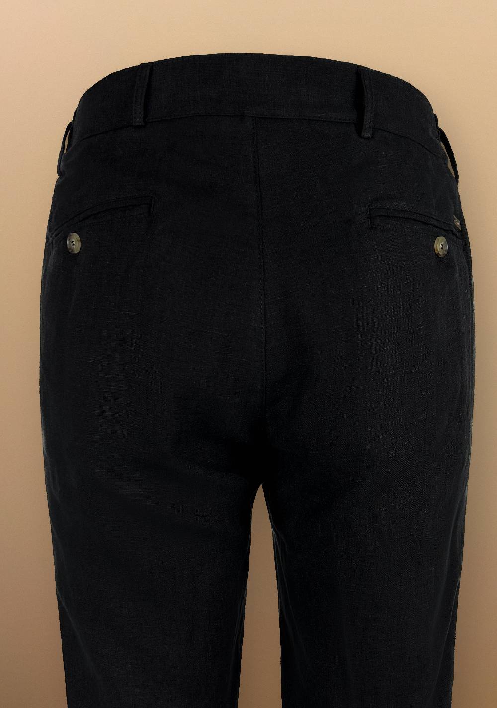 Primo Emporio Pantalone in Lino con cinturino in Ecopelle Presa
