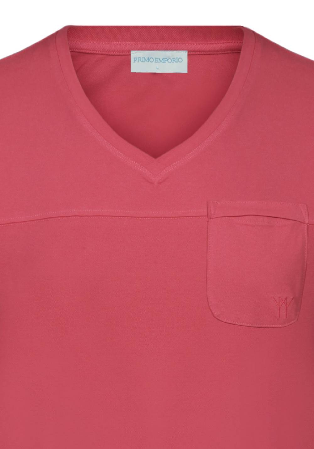 Primo Emporio T-shirt scollo a V con taschino Vendita Calda