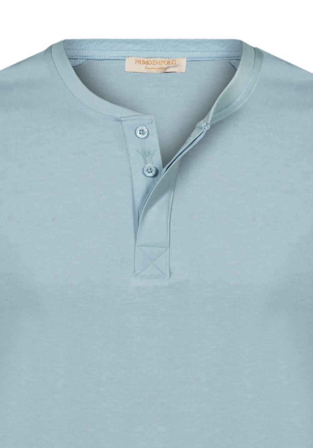 Primo Emporio T-shirt mezza manica con bottoni coperti In Saldo