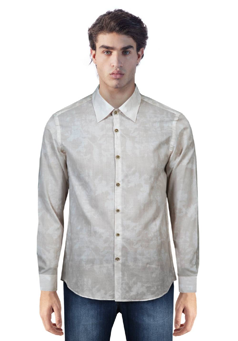 Primo Emporio Camicia in Cotone Fantasia astratta Vendita