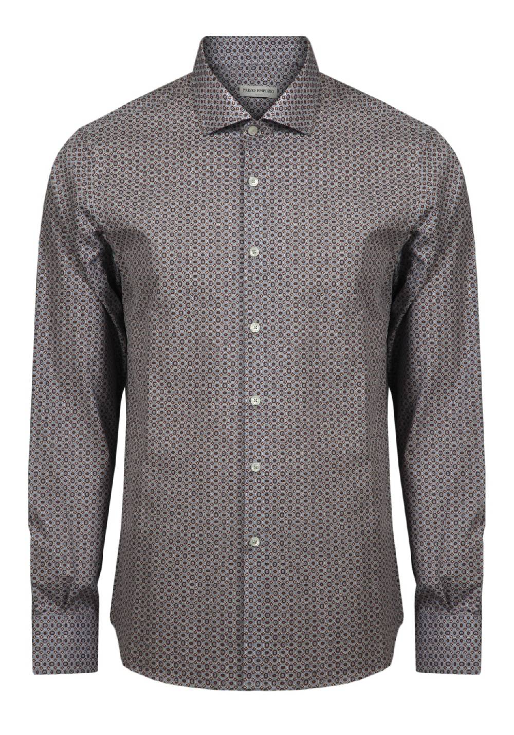 Primo Emporio Camicia in Cotone Micro-Fantasia Qualità Garantita