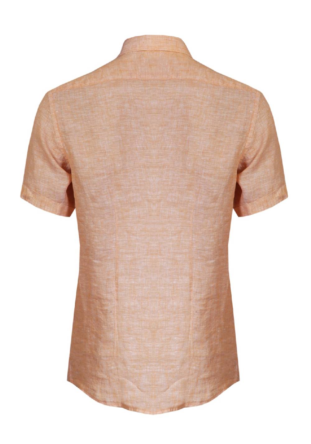 Primo Emporio Camicia Lino Mezza Manica - Arancio In Vendita