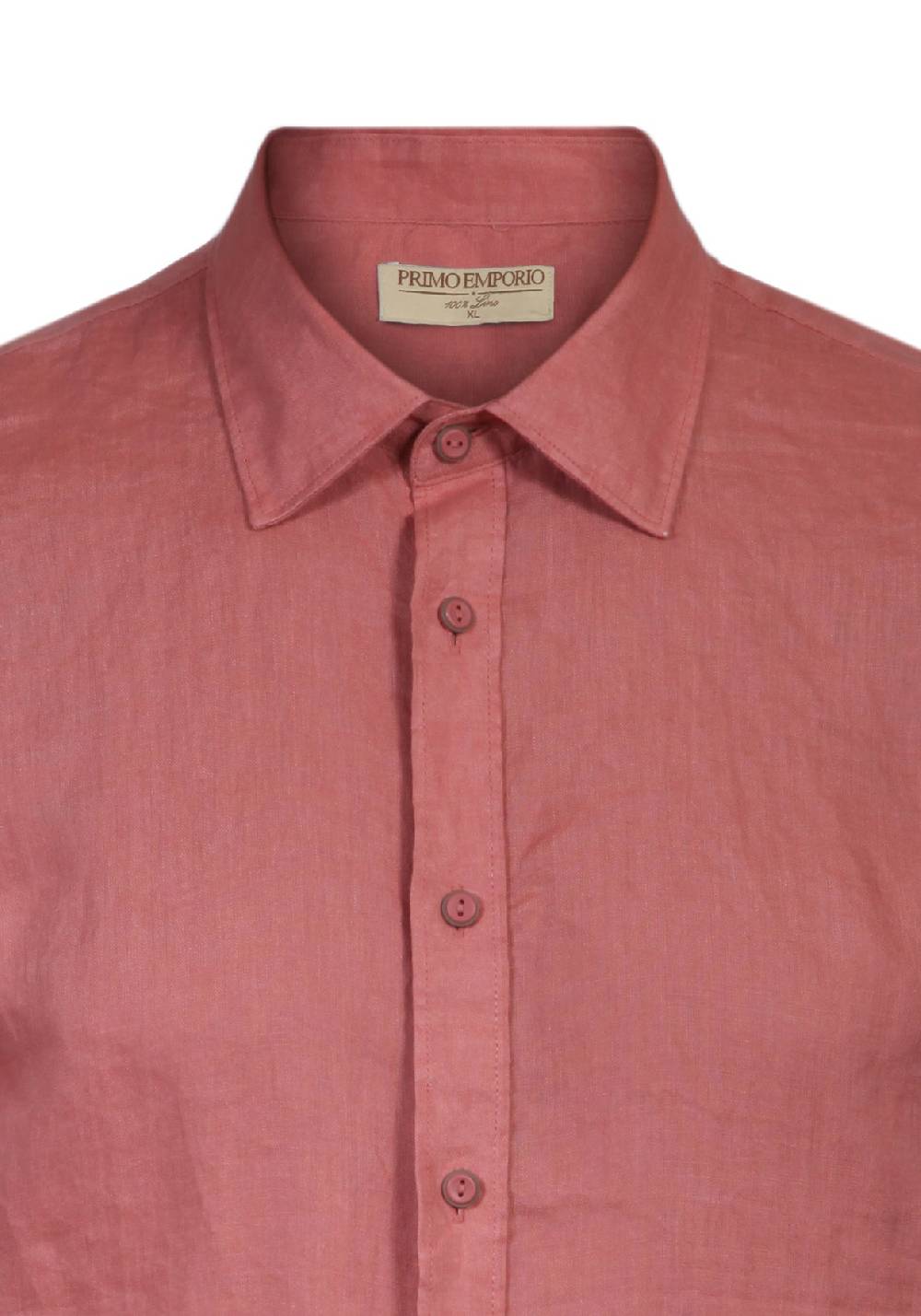 Primo Emporio Camicia Lino Mezza Manica - Mattone Offerte