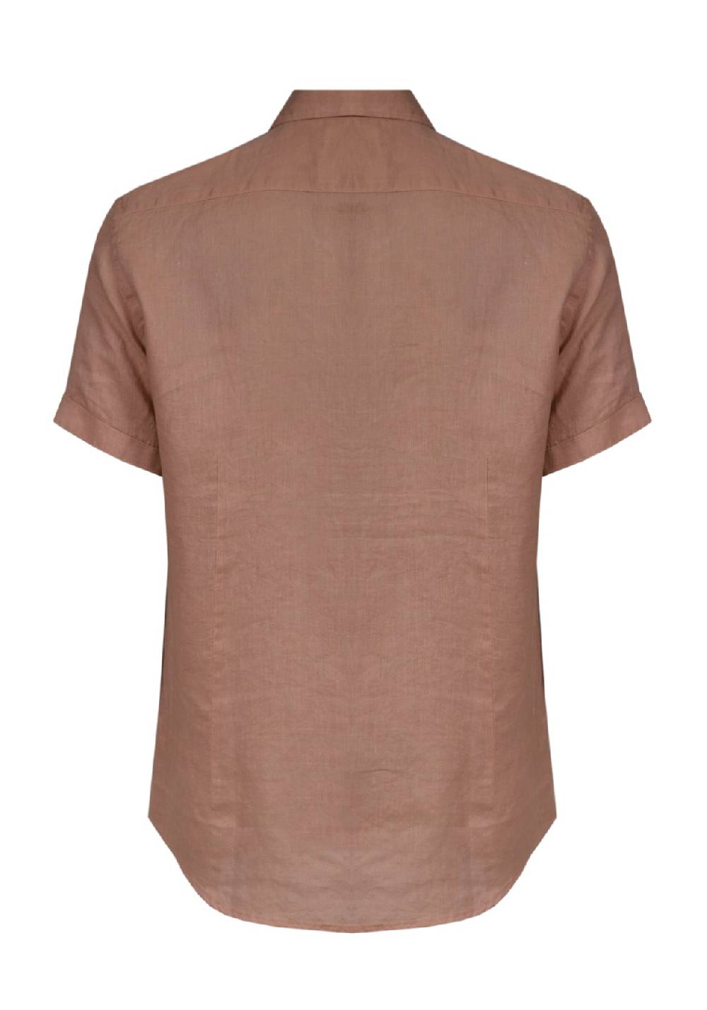 Primo Emporio Camicia Lino Mezza Manica - Tabacco Hotsell