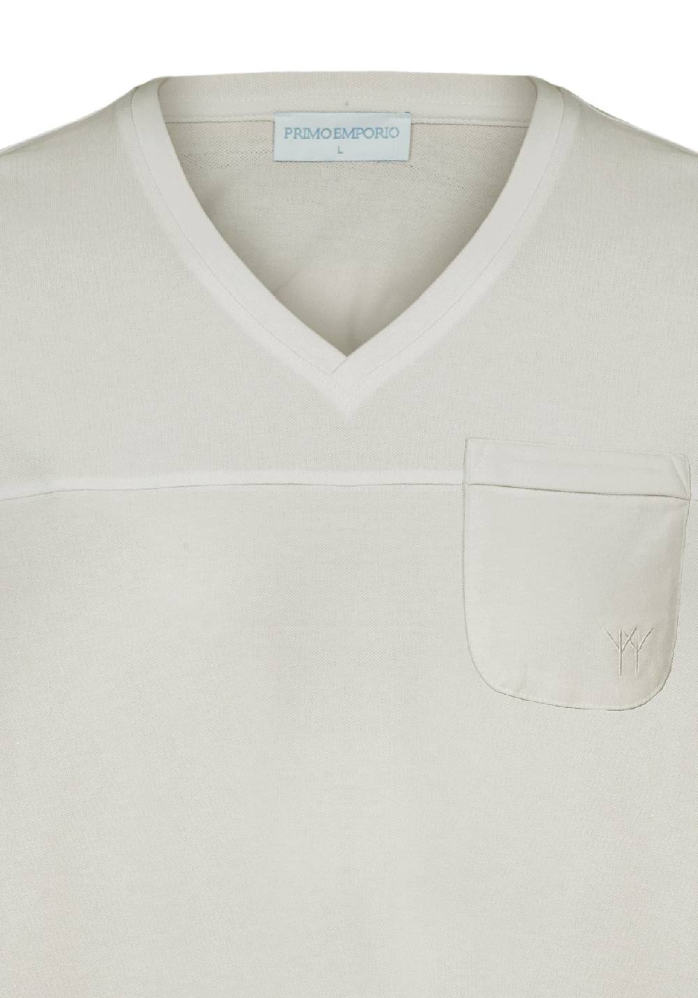 Primo Emporio T-shirt scollo a V con taschino Italy