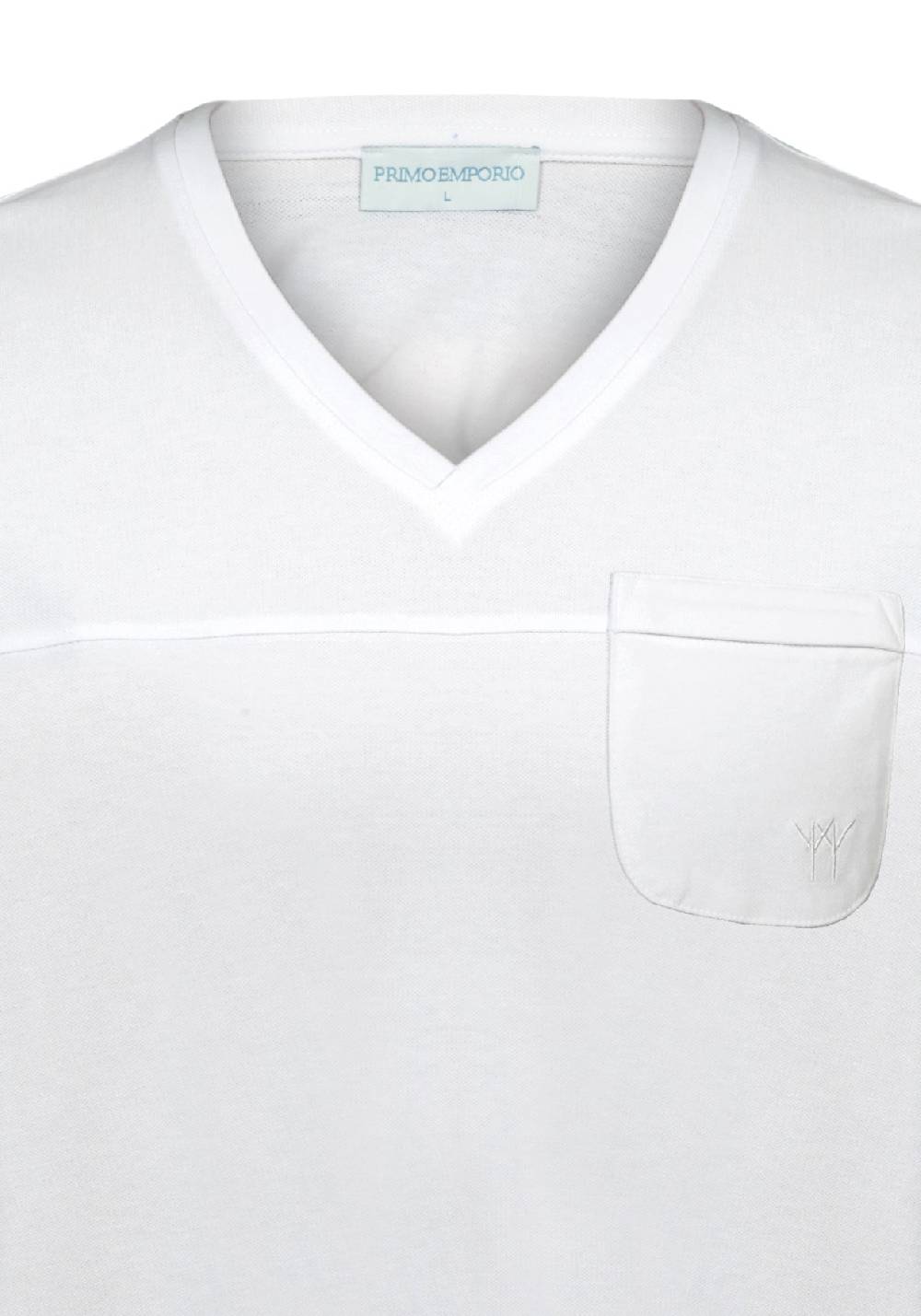 Primo Emporio T-shirt scollo a V con taschino Italia