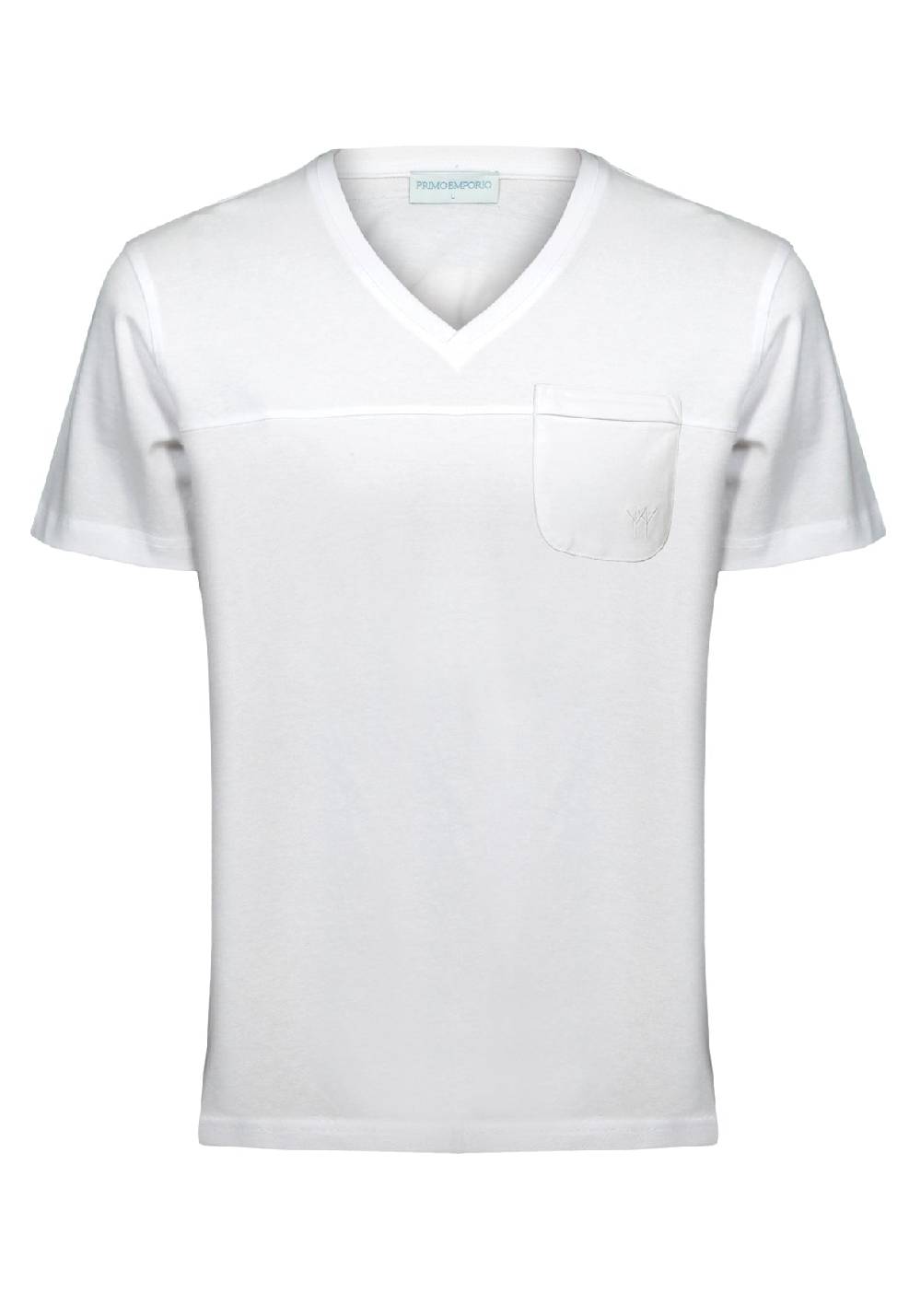 Primo Emporio T-shirt scollo a V con taschino Italia