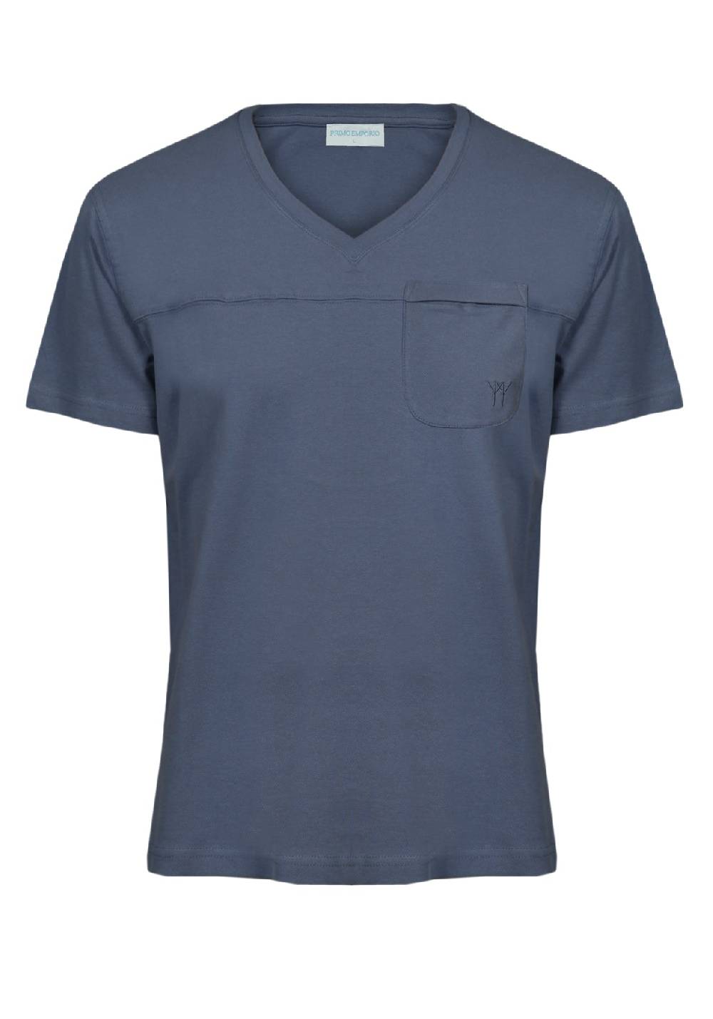 Primo Emporio T-shirt scollo a V con taschino Vendita Calda