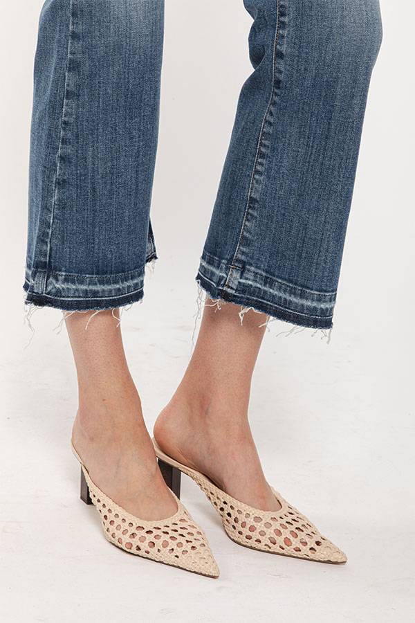 PS. Don't Forget Me SHARON LOW RISE FLARE CROPPED FIT In Vendita