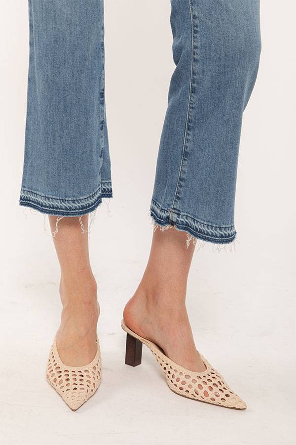 PS. Don't Forget Me SHARON LOW RISE FLARE CROPPED FIT Saldi