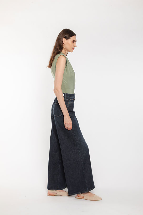 PS. Don't Forget Me SERENA HIGH RISE WIDE LEG FIT Vendita Economica