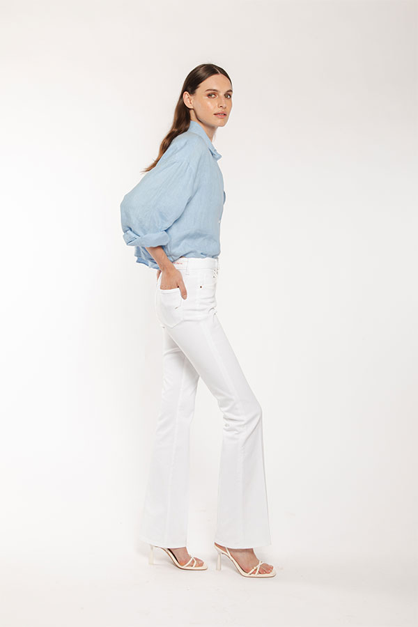 PS. Don't Forget Me MONICA HIGH RISE BELL BOTTOM FIT Saldi Di Fabbrica