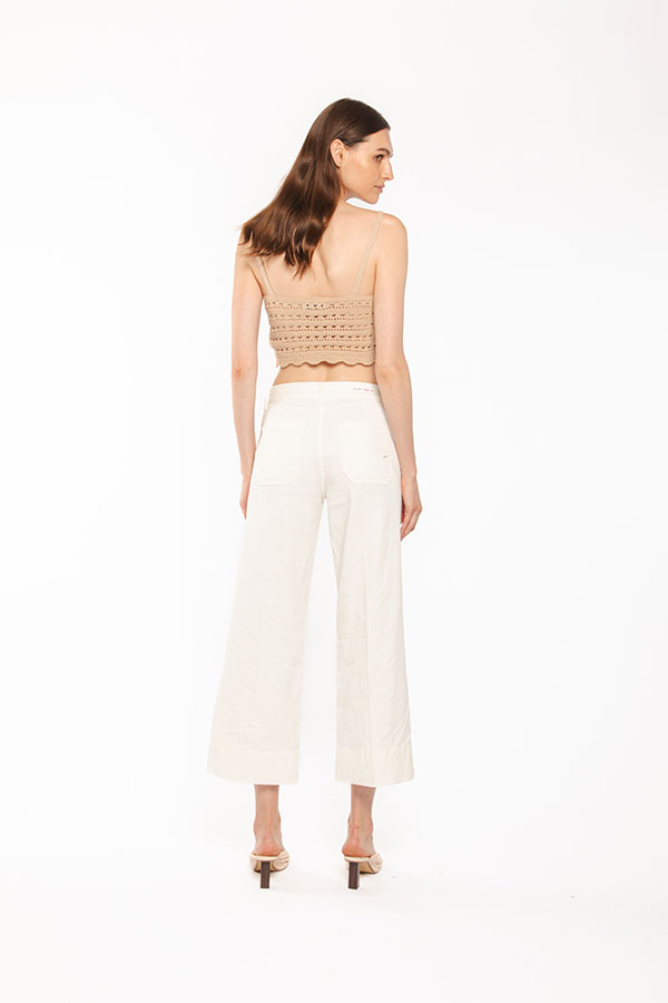 PS. Don't Forget Me EVA MID RISE PALAZZO CROPPED FIT Italy