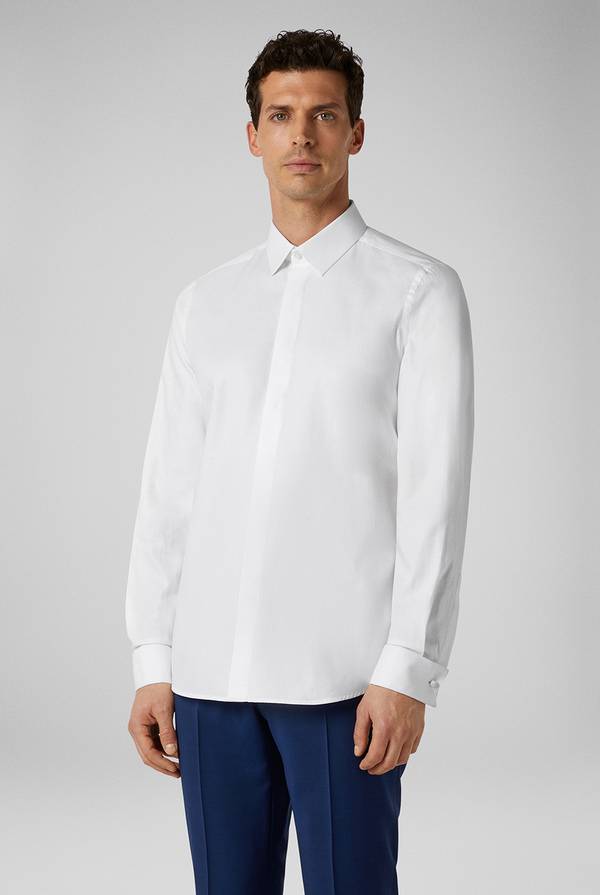 Pull Pal Zileri Camicia in puro cotone della linea Cerimonia con micro disegnature Convenienza