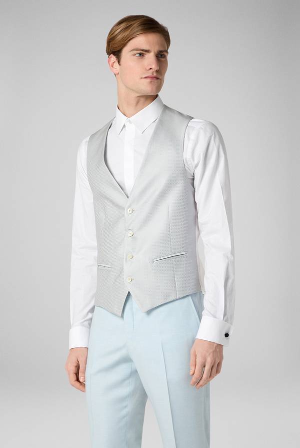 Pull Pal Zileri Gilet Cerimonia con lavorazione jacquard Nuovo