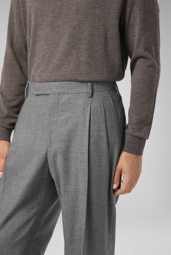 Pull Pal Zileri Pantaloni doppia pince in lana stretch Sottocosto