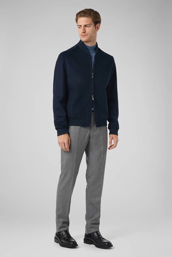 Pull Pal Zileri Pantaloni in lana stretch con banda elastica Sconto