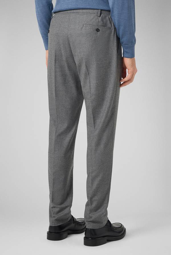 Pull Pal Zileri Pantaloni in lana stretch con banda elastica Sconto