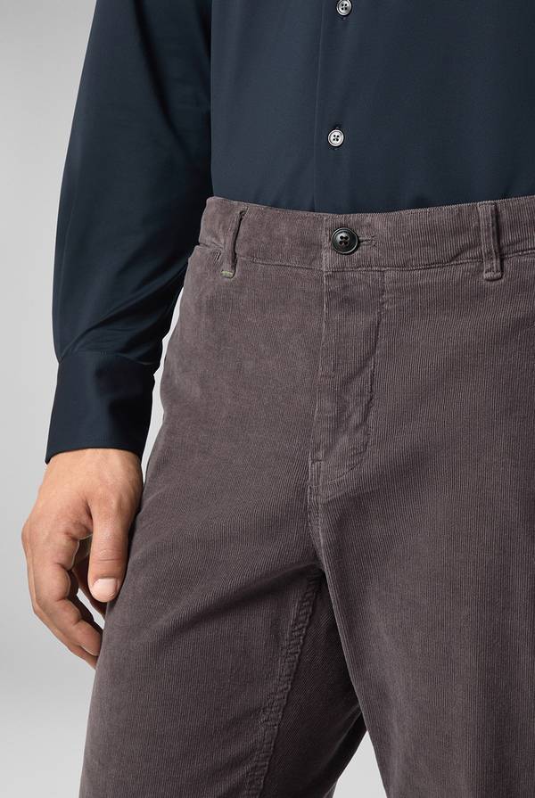 Pull Pal Zileri Pantaloni chino tinti in capo in cotone corduroy Vendita Calda