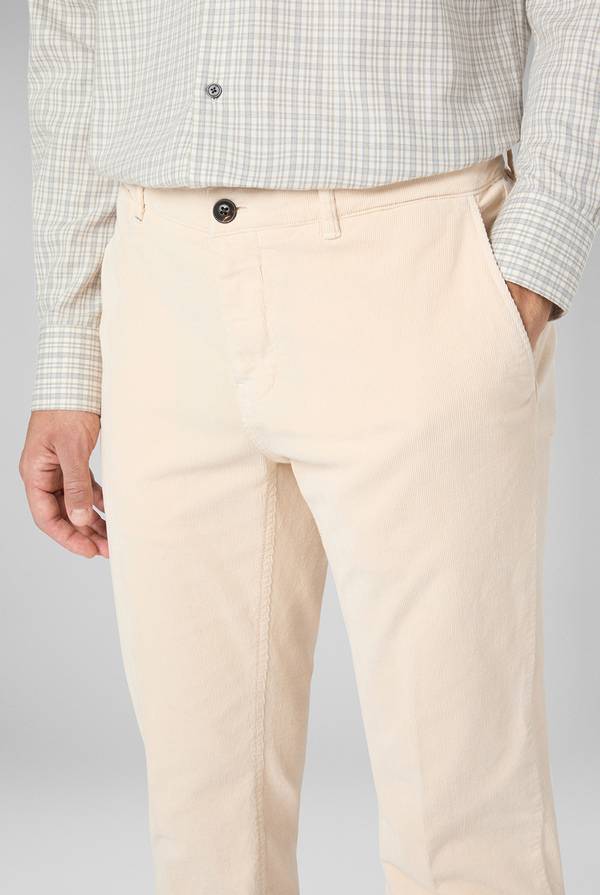 Pull Pal Zileri Pantaloni chino tinti in capo in cotone corduroy Vendita Economica