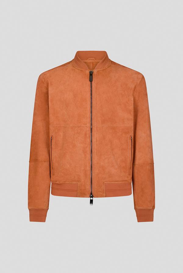 Pull Pal Zileri Bomber in suede color albicocca Vendita