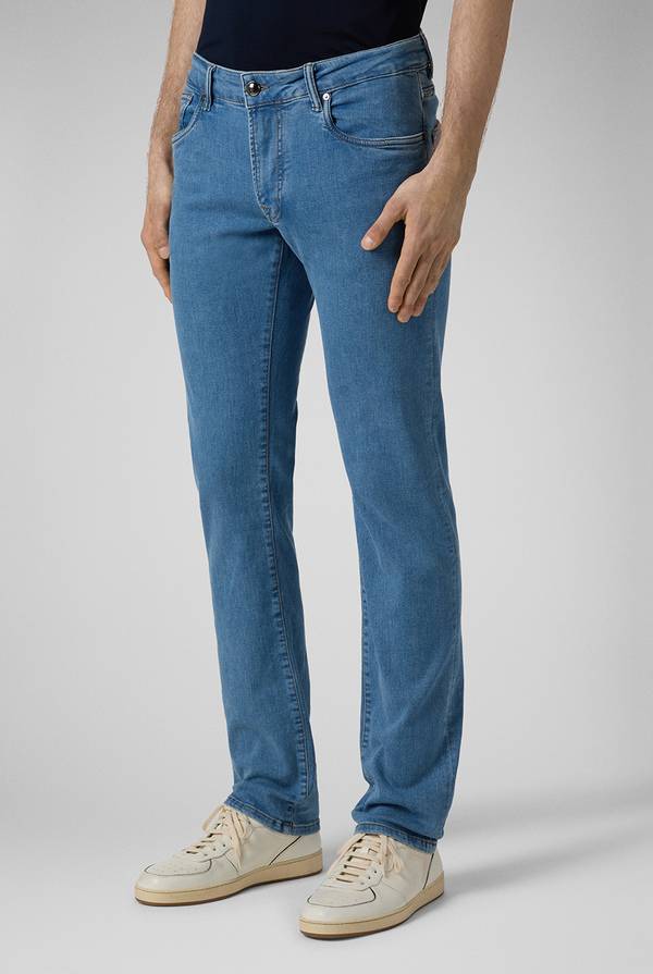 Pull Pal Zileri Denim 5 tasche effetto delavè Promozione