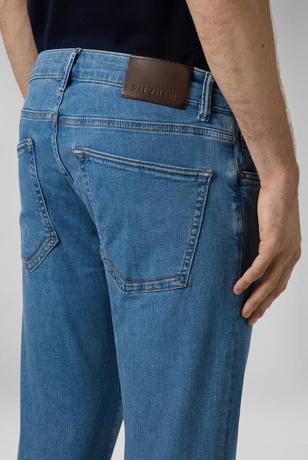 Pull Pal Zileri Denim 5 tasche effetto delavè Promozione