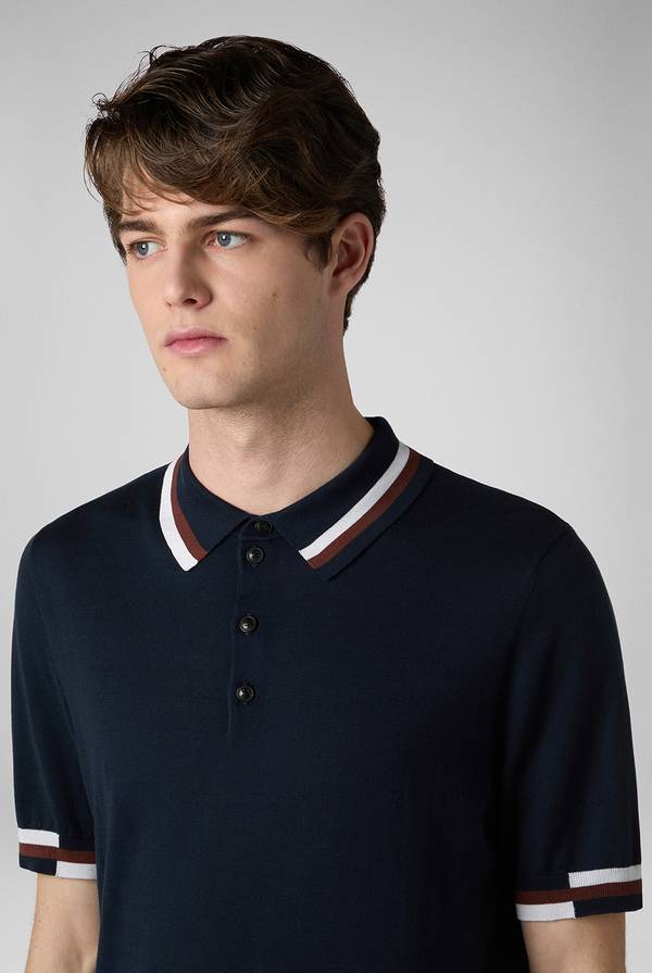 Pull Pal Zileri Polo in maglia con dettagli a contrasto Qualità Garantita