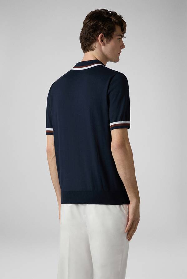 Pull Pal Zileri Polo in maglia con dettagli a contrasto Qualità Garantita