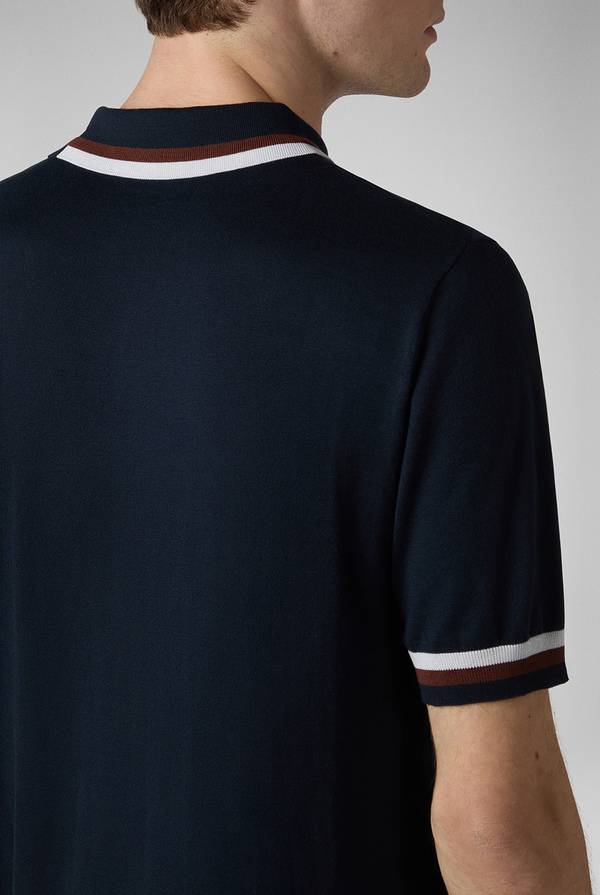 Pull Pal Zileri Polo in maglia con dettagli a contrasto Qualità Garantita