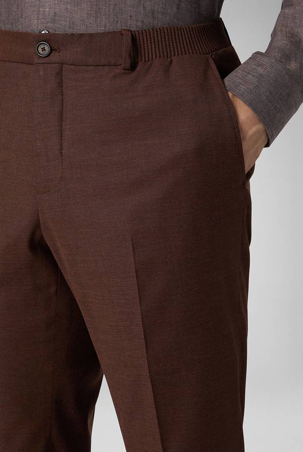 Pull Pal Zileri Pantalone classico in lana e bamboo Presa