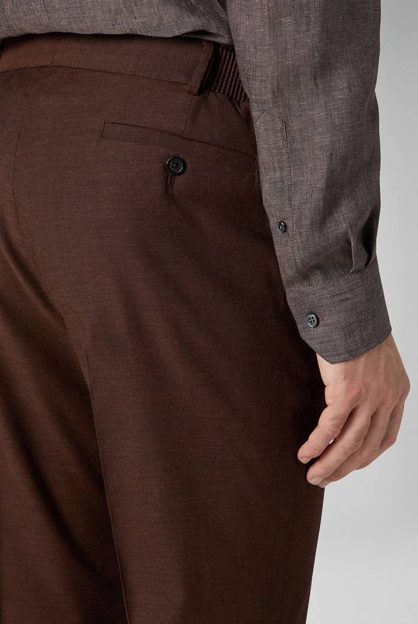 Pull Pal Zileri Pantalone classico in lana e bamboo Presa