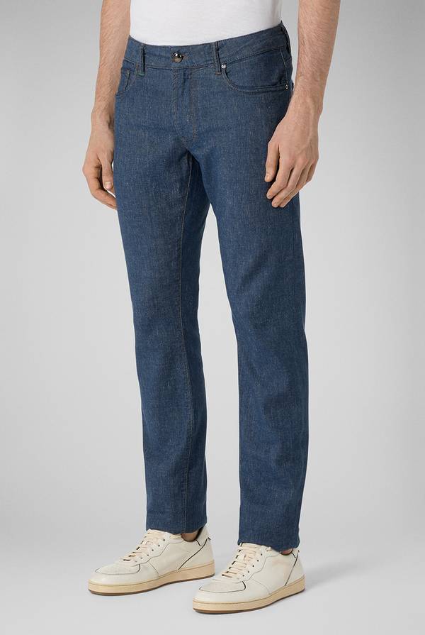 Pull Pal Zileri Denim 5 tasche effetto lino Hotsell