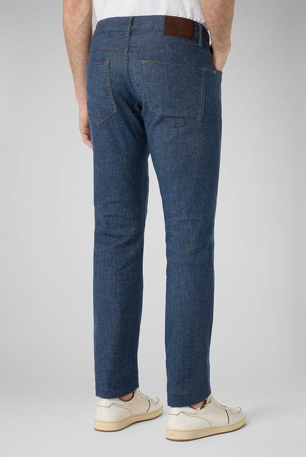 Pull Pal Zileri Denim 5 tasche effetto lino Hotsell