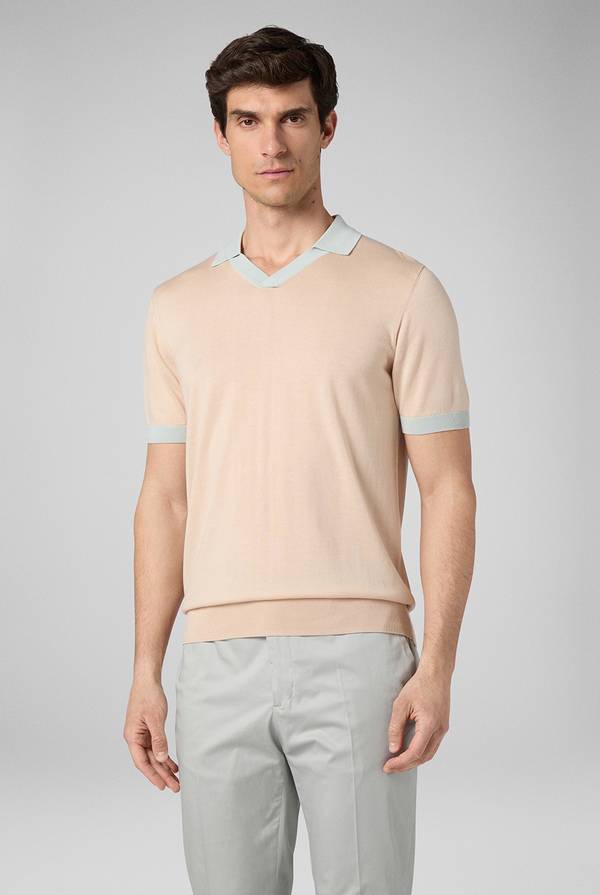 Pull Pal Zileri Polo a maniche corte con scollo a V Moda