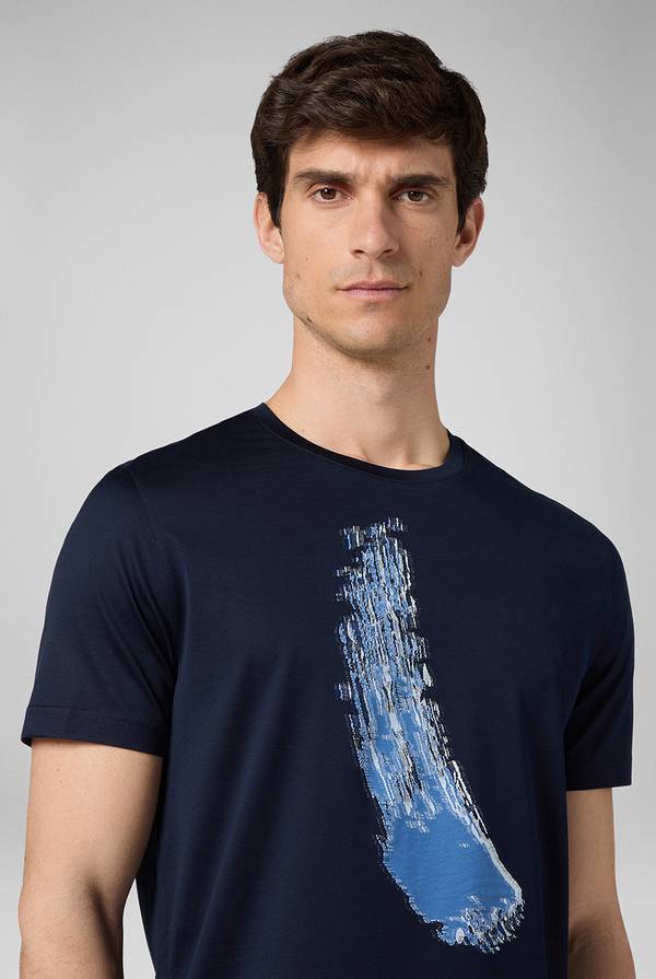 Pull Pal Zileri Tshirt con lavorazione jacquard 2025