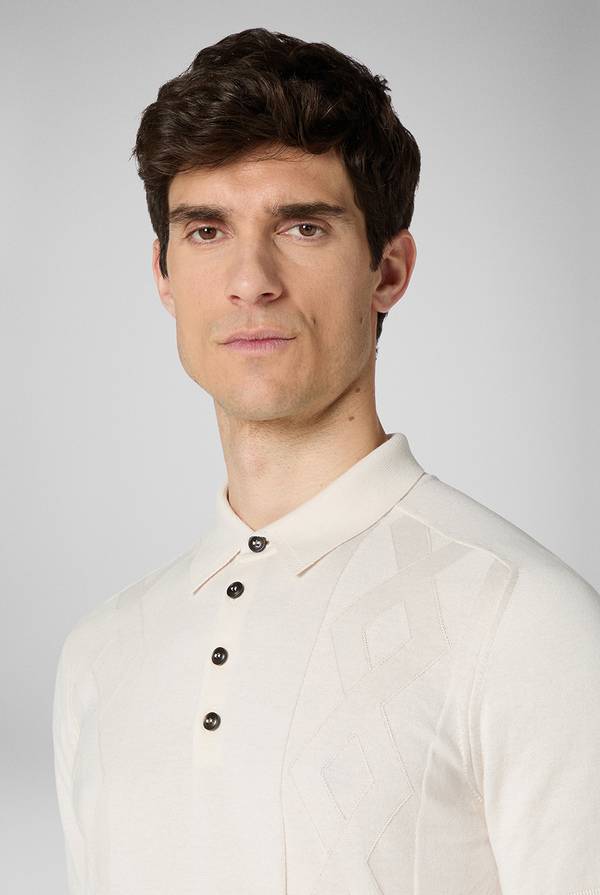 Pull Pal Zileri Polo in maglia con calati Nuovo