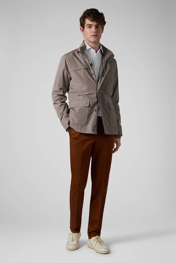 Pull Pal Zileri Oyster Field Jacket in nylon ultra leggero Qualità