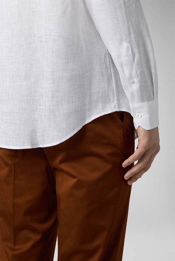 Pull Pal Zileri Camicia in lino bianca Vendita